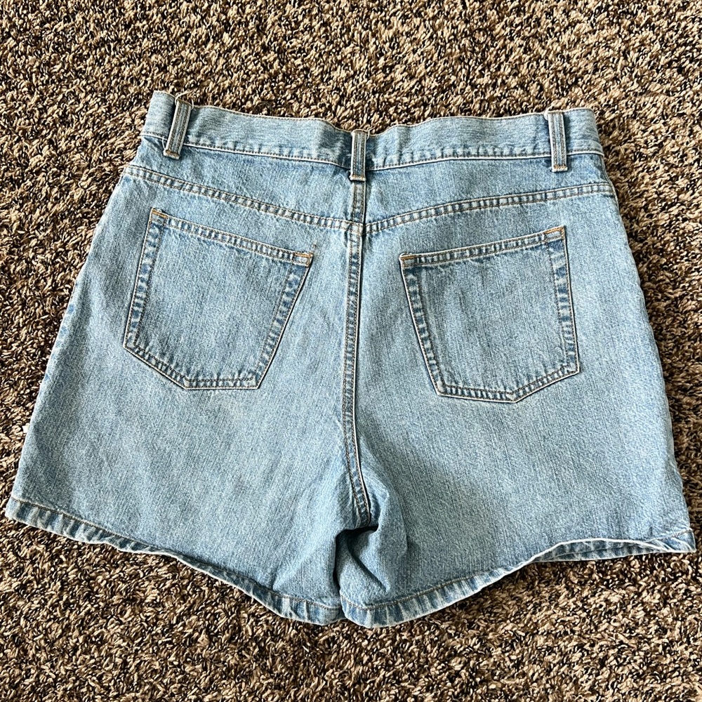 faded glory authentic brand light washed denim shorts